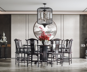 New Chinese Style Dining Room-ID:307400246