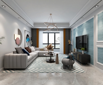 Modern A Living Room-ID:788837912