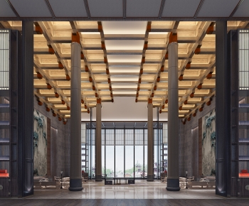 New Chinese Style Lobby Hall-ID:186260945