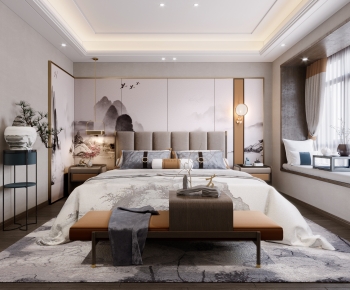 New Chinese Style Bedroom-ID:271187077