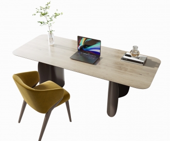 Modern Computer Desk And Chair-ID:271881105