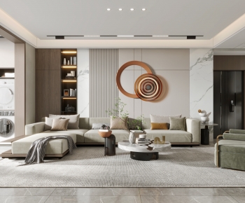 Modern A Living Room-ID:754895931