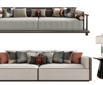 New Chinese Style A Sofa For Two-ID:703053951