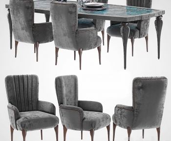 American Style Dining Table And Chairs-ID:371082077