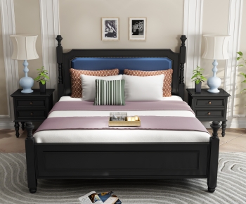 American Style Double Bed-ID:123418097