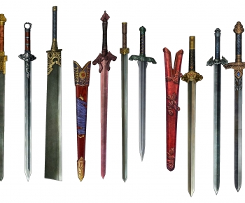 中式宝剑 古代兵器 武器-ID:189346089