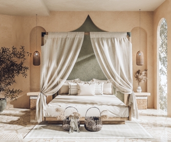 Wabi-sabi Style Bedroom-ID:512454039