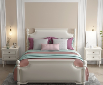 American Style Double Bed-ID:462219008