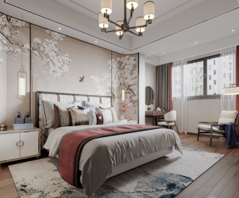 New Chinese Style Bedroom-ID:551808125