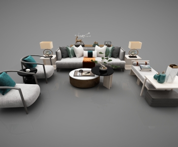 New Chinese Style Sofa Combination-ID:406168943