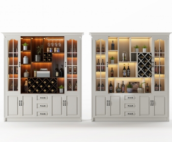 Simple European Style Wine Cabinet-ID:728964099