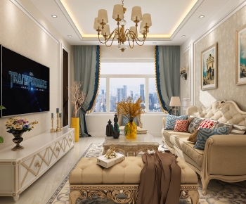 European Style A Living Room-ID:360589094