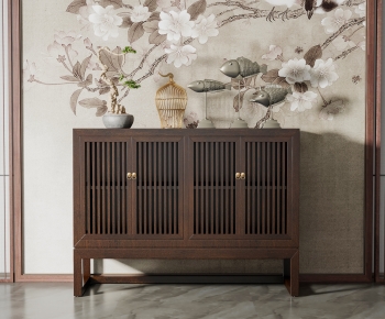 New Chinese Style Side Cabinet/Entrance Cabinet-ID:658026932