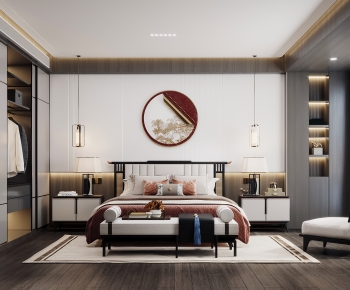 New Chinese Style Bedroom-ID:469059946