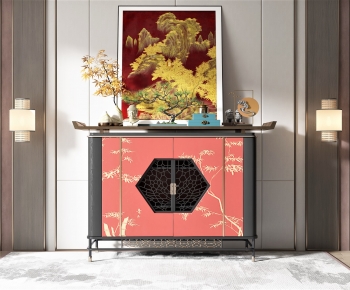 New Chinese Style Side Cabinet/Entrance Cabinet-ID:405307056