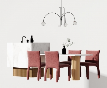 Modern Dining Table And Chairs-ID:494077925