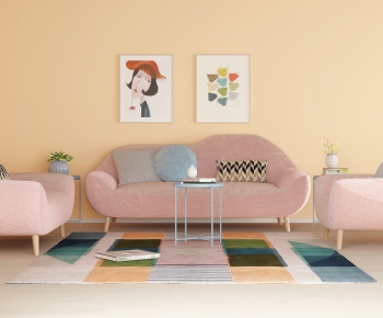 Nordic Style Sofa Combination-ID:572372914