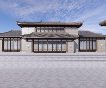 Chinese Style Building Appearance-ID:332709074