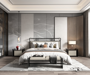 New Chinese Style Bedroom-ID:471158033