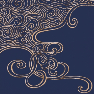 中国风日系风复古中式海浪底纹花纹青花背景-ID:552417044