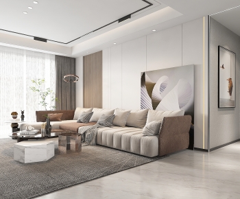 Modern A Living Room-ID:445733076