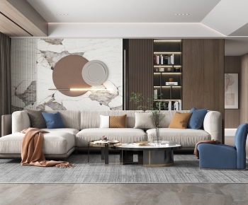 Modern A Living Room-ID:518357991
