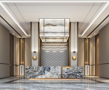 New Chinese Style Lobby Hall-ID:913119082