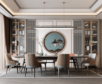 New Chinese Style Dining Room-ID:240178113