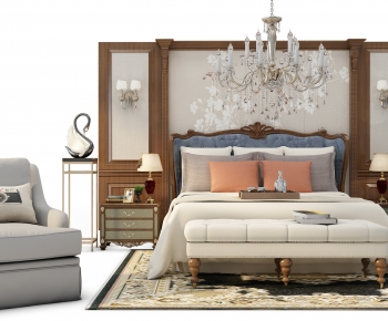 American Style Double Bed-ID:418121108