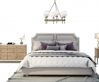 American Style Double Bed-ID:795881038