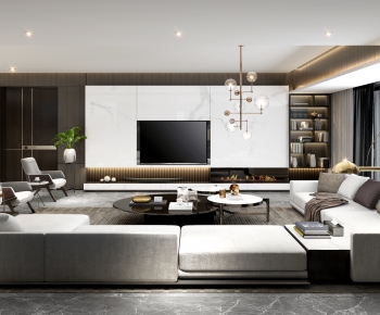 Modern A Living Room-ID:554980992