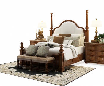 American Style Double Bed-ID:267539036