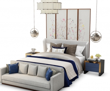 American Style Double Bed-ID:669116975