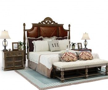 American Style Double Bed-ID:785856018