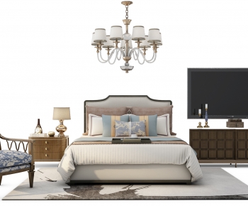 American Style Double Bed-ID:549040088