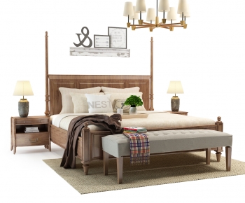 American Style Double Bed-ID:439860118