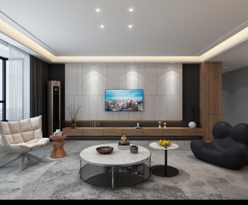 Modern A Living Room-ID:441787963