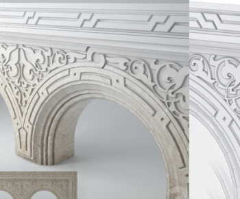欧式法式拱形雕花 雕花构件-ID:332869054