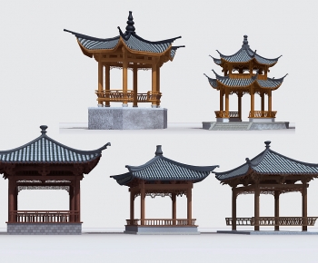 Chinese Style Ancient Architectural Buildings-ID:929841047