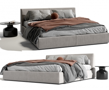 Modern Double Bed-ID:889079094