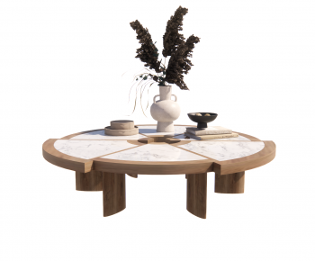 Wabi-sabi Style Coffee Table-ID:662229127