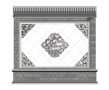 New Chinese Style Building Component-ID:966603993