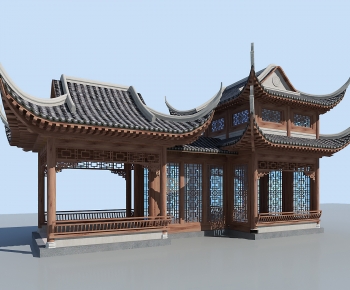 Chinese Style Ancient Architectural Buildings-ID:353677034