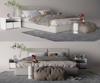 Modern Double Bed-ID:302290956
