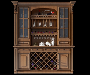 New Classical Style Wine Cabinet-ID:946384918