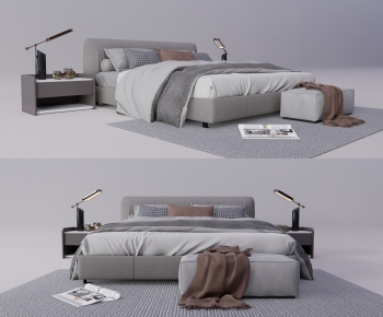 Modern Double Bed-ID:361095918