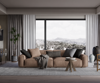 Wabi-sabi Style A Living Room-ID:118420154