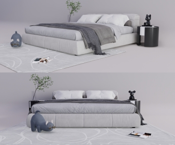 Modern Double Bed-ID:758819109