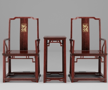 中式古典实木红木家具休闲椅-ID:391397003