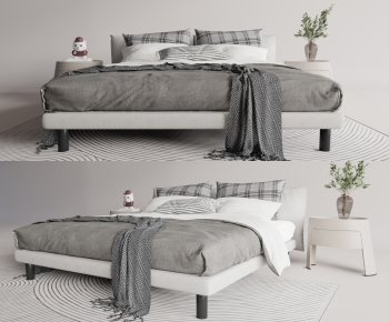 Modern Double Bed-ID:141789916